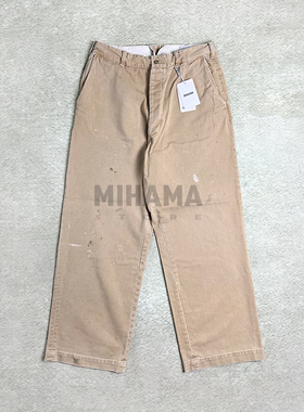 现货折扣 BOWWOW US PRISONER TROUSERS漆点工装复古休闲长裤25SS