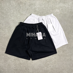 现货折扣 ANCELLM TUCK SWEAT SHORTS 褶皱宽松立体重磅短裤卫裤