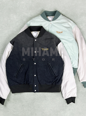 现货 VISVIM VARSITY ERA DOWN JKT海外限定染色做旧羽绒棒球夹克