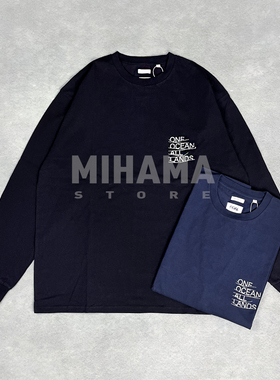 现货 NANAMICA OOAL Graphic L/S Tee 印花长袖宽松休闲T恤 26SS