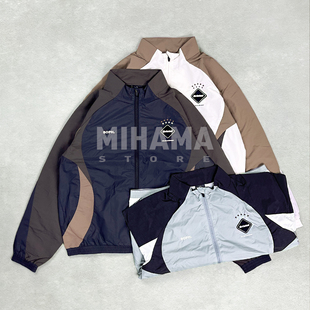 F.C.R.B 尼龙拼接抽绳运动服休闲外套 WARM JACKET 25AW 现货