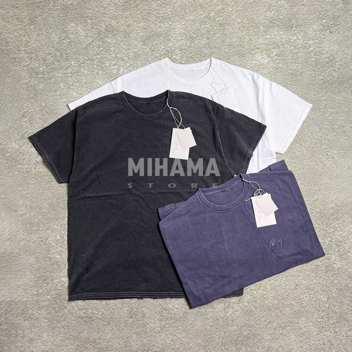 ANCELLM水洗做旧破坏短袖T恤25SS