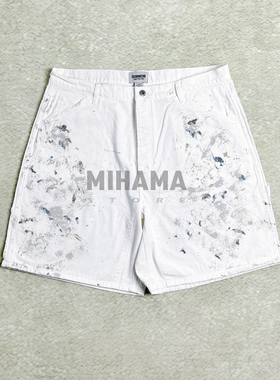 现货折扣 BOWWOW PAINTERS SPLATTER SHORTS日产泼墨工装短裤25SS