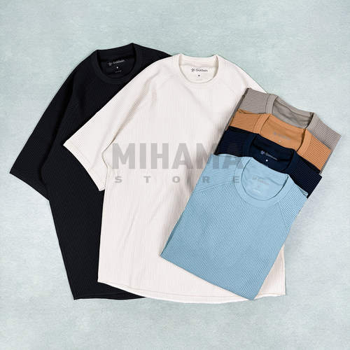 Goldwin定番华夫格短袖T恤26SS