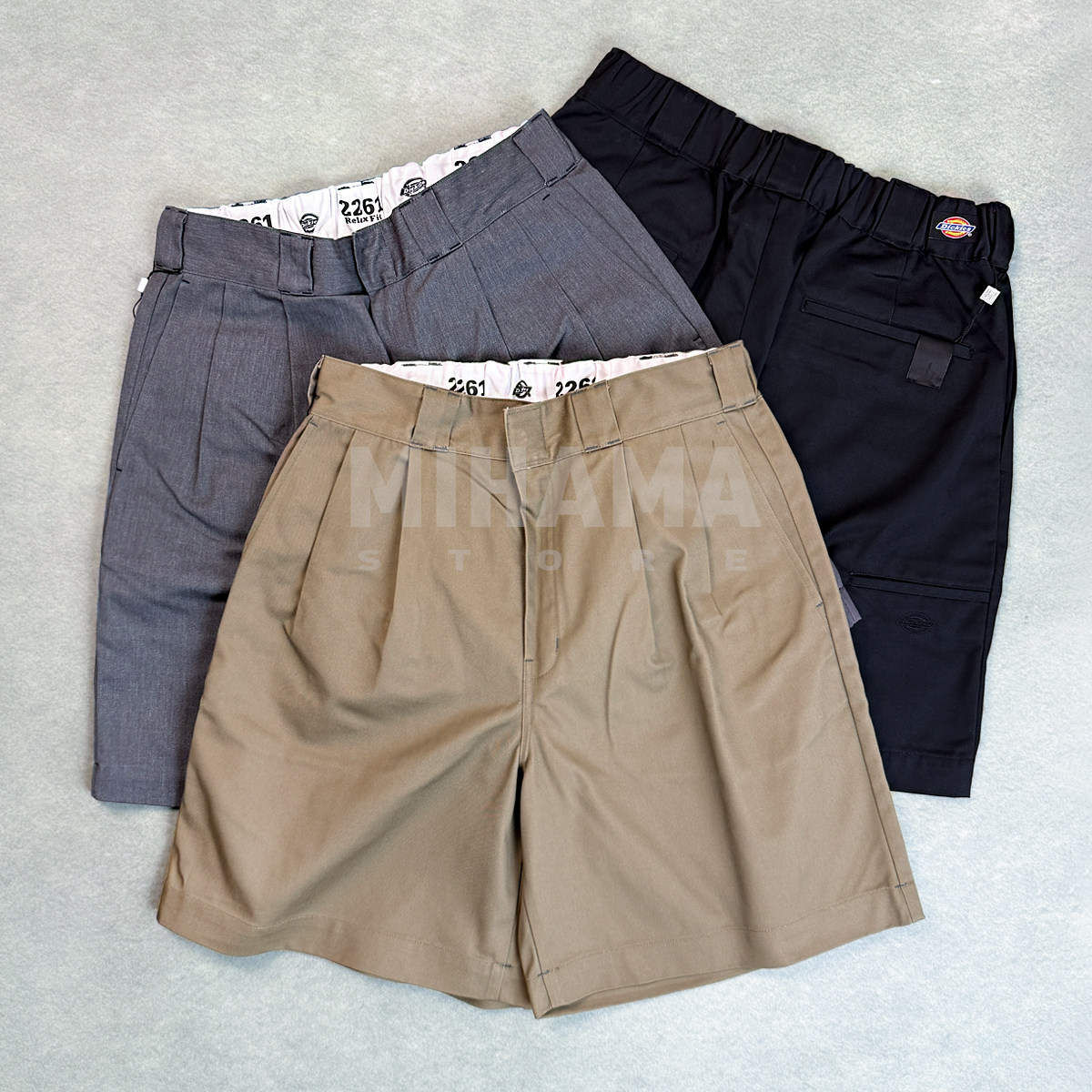 现货 N.HOOLYWOOD × Dickies 2TUCK 双褶联名休闲工装短裤 26SS