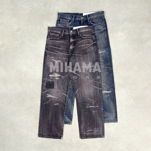 NEIGHBORHOOD 水洗破坏补丁牛王牛仔裤 SAVAGE 25AW DENIM 现货