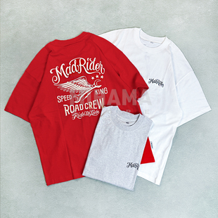 现货 MADNESS MADRIDER PRINT TEE 机车印花短袖T恤 余文乐 26SS