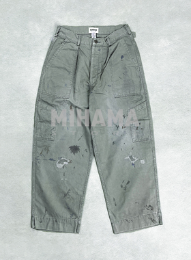 现货 BOWWOW REPAIRED USAF MECHANIC 军事风破坏做旧工装裤25AW