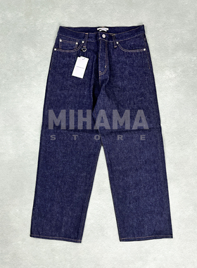 现货 UE RIGID DENIM WIDE-FIT JEANS 13盎司水洗直筒牛仔裤25AW