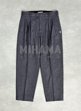 现货WTAPS TRDT1803 TROUSERS PLRY TWIL 双褶西裤休闲裤 25AW