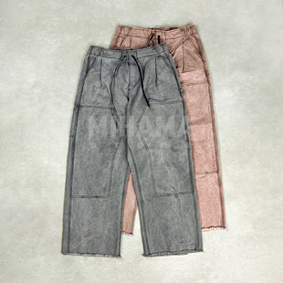 N.HOOLYWOOD 休闲长裤 TUCK 日产水洗做旧双膝工装 25AW PANTS 现货