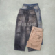 复古做旧水洗破坏牛仔裤 现货 25AW WIDE SLACKS ANCELLM DENIM