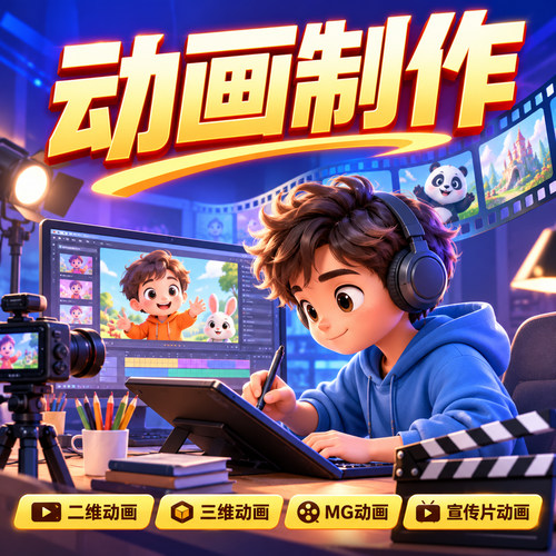MG二三维动画制作产品3d主图视频设计AE宣传片cg工业机械安装特效