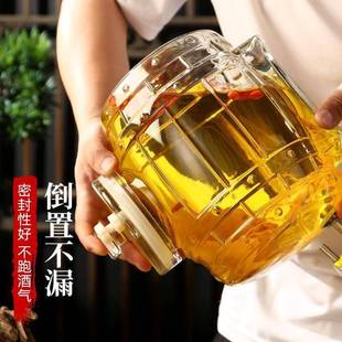 玻璃泡酒瓶酒桶酒瓶自制果汁青梅杨梅葡萄酒啤酒网红可乐容器