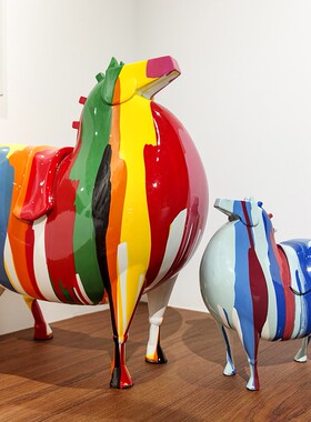 淋色马文创马年纪念树脂摆件