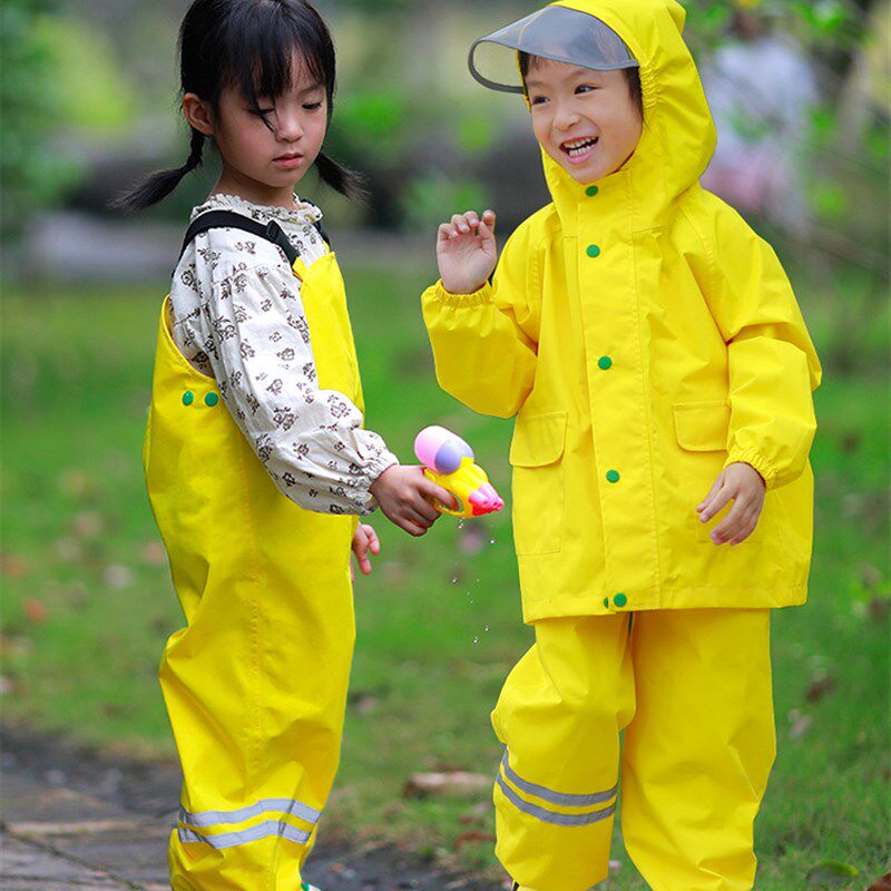 小孩子儿童雨衣雨裤上下分体套装雨披/雨衣