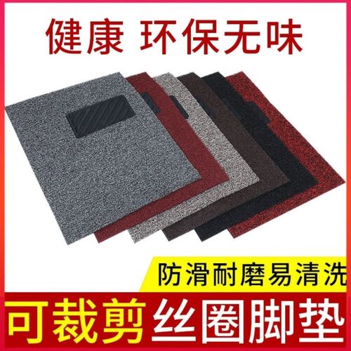 汽车丝圈脚垫通用易清洗可自剪裁剪单片个主副驾驶车脚垫防水加厚