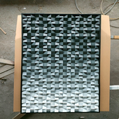 吸音板挂画定制实木立体马赛克背景墙卧室隔音板录音棚声学扩散板