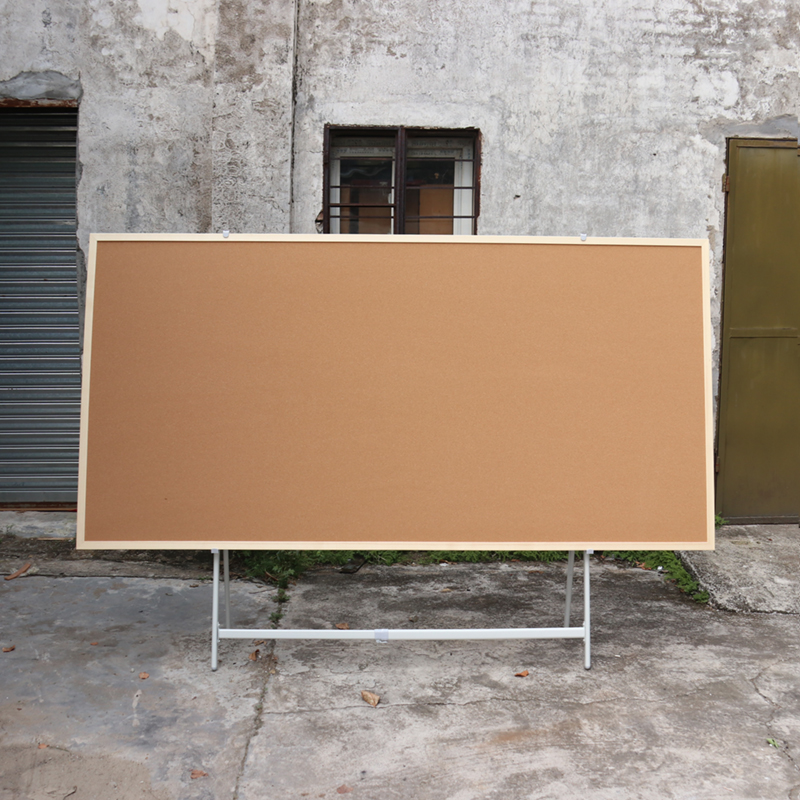 落地A型支式软木板留言板照片墙宣传栏展示墙板可移动公告示板