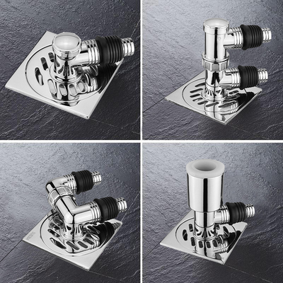 洗衣机排水管地漏接头专用下水道三通接口水二口合一三头通对接器