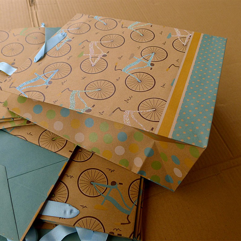 一组10个 订单尾款 礼品袋 单车礼物袋 服装袋 纸袋 生日回礼袋