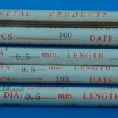 穿孔机加工专用铜棒山东紫阳牌打孔机电极管 500mm紫铜管电极 0.5