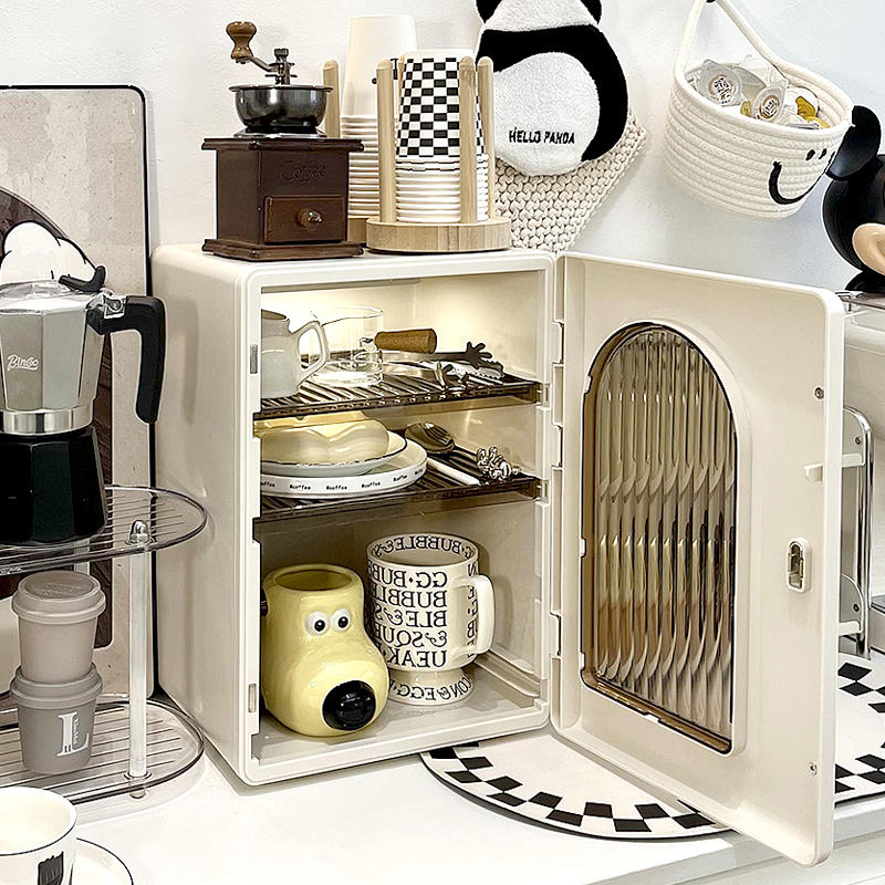 杯子防尘收纳架水杯茶杯茶具咖啡杯置物架咖啡架子杯架桌面收纳盒