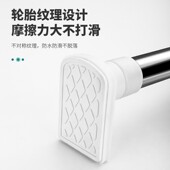 可调节长度窗帘杆 衣柜支撑杆 晾衣杆 浴帘杆 不锈钢免打孔伸缩杆