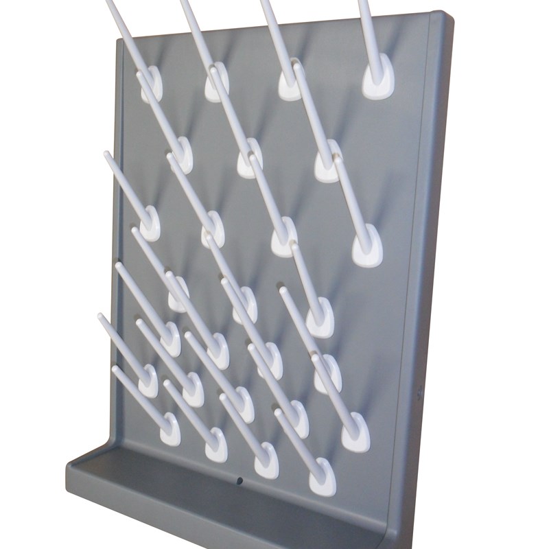 实验室pp单面实验室滴水架化验室试剂架烧瓶器皿沥水架27支棒 700