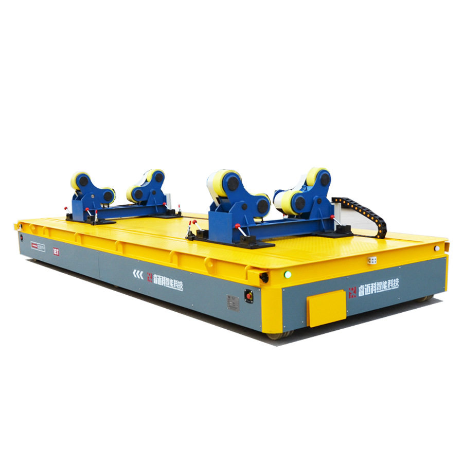 万向操作20吨无轨平板车电动举升无轨地平车工业用无轨平台车