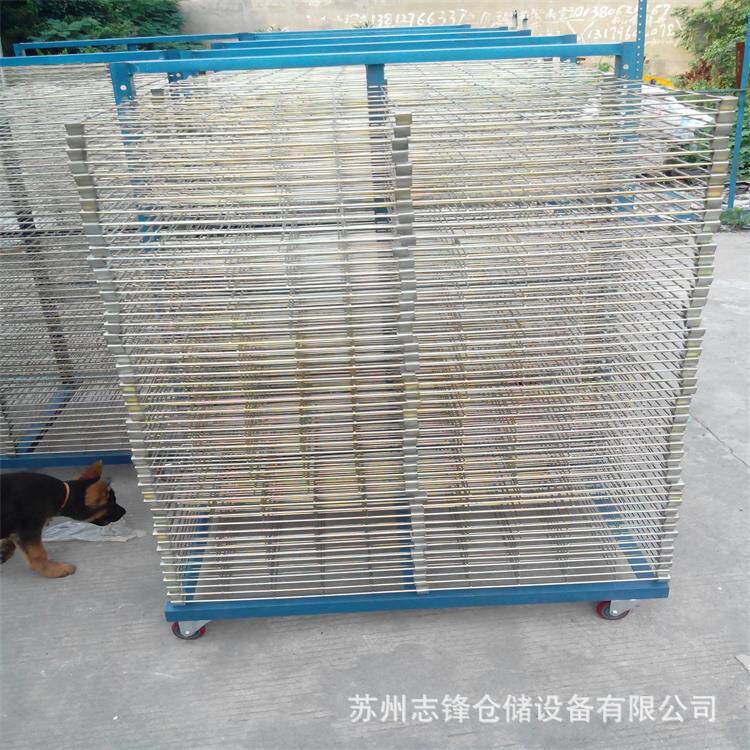 厂家批发多层不锈钢千层架 丝印服装印花 晒干架 千层车带轮