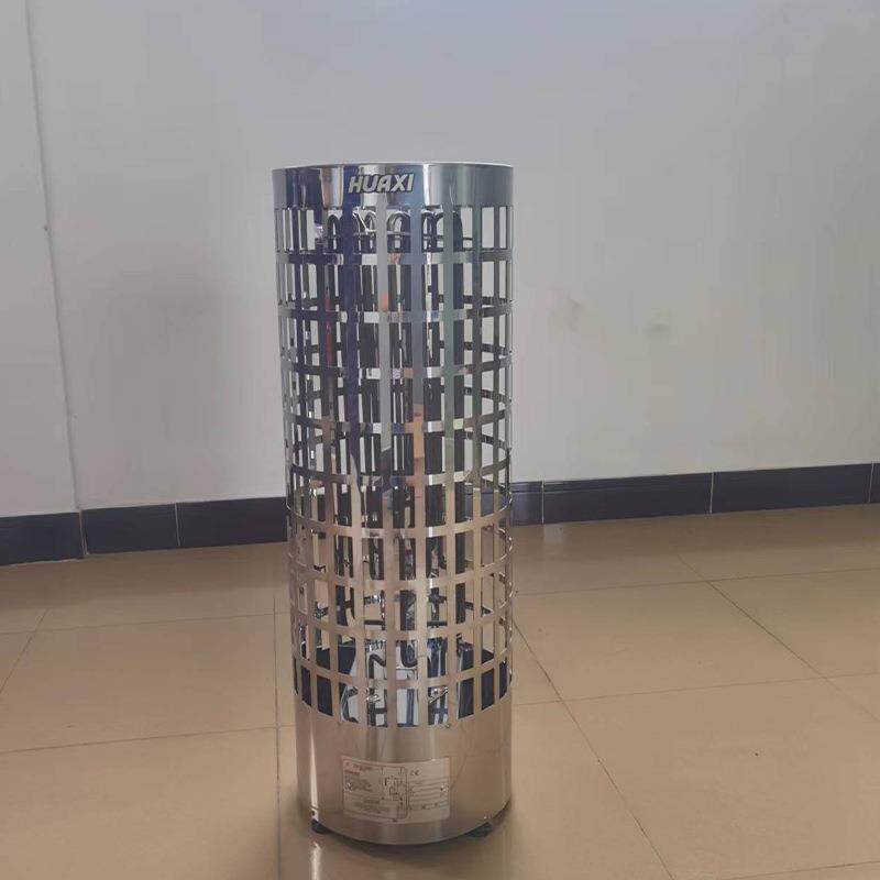 新款热卖桑拿房设备圆形桑拿炉不锈钢电加热干湿蒸桑拿设备