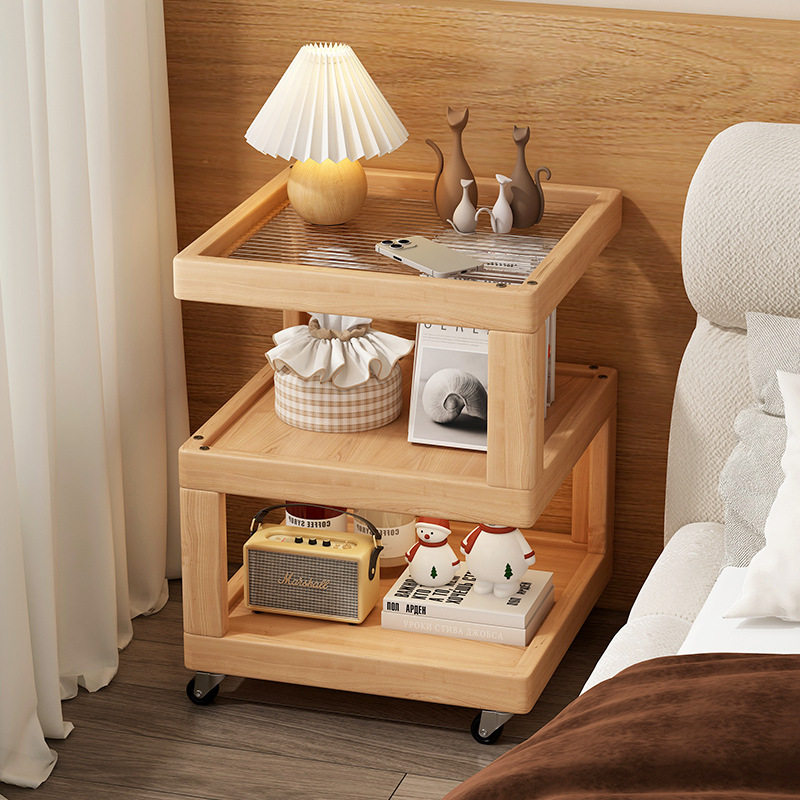 创意床头柜实木多功能可移动网红置物柜卧室床边储物收纳柜带滚轮,电子元器件市场,电线扎带/束线带,淘宝优惠券,粉丝福利购,淘宝优惠卷
