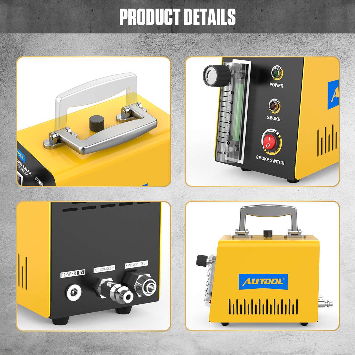 AUTOOL SDT103 Automotive Evap Smoke Tester Leak Detector