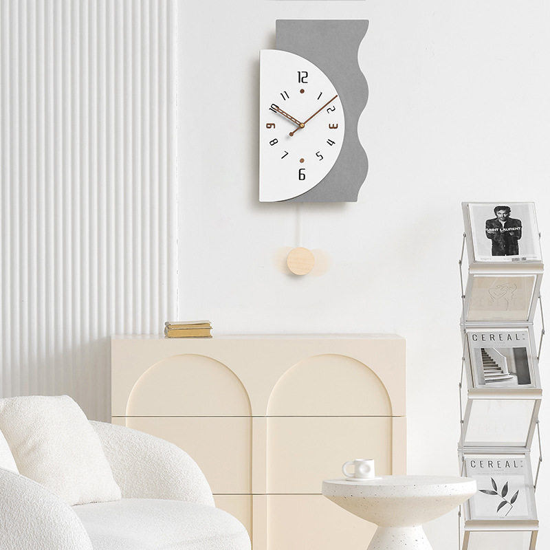 wozoom屋准钟表挂钟客厅2025新款现代简约大气网红餐厅装饰钟