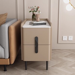 ?沙发边柜边几客厅旁边的侧边柜轻奢感茶几茶水柜实木收纳