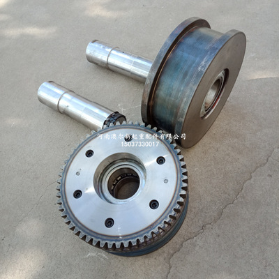 厂家供应 行车行走车轮组 φ200mm龙门吊行车轮 带齿架桥机车轮组