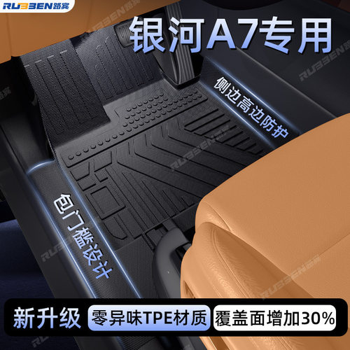 适用于吉利银河A7包门槛脚垫TPE全包围专用星空毯上层防水底垫新