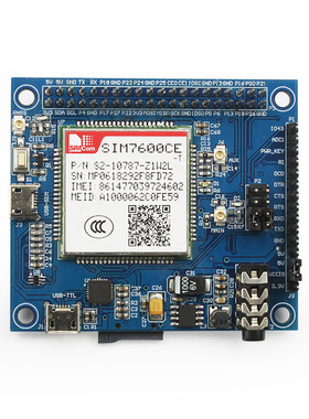 SIM7600CE 4G扩展板 全网通 4G/3G/2G通信 GNSS定位 树莓派3b 3b+