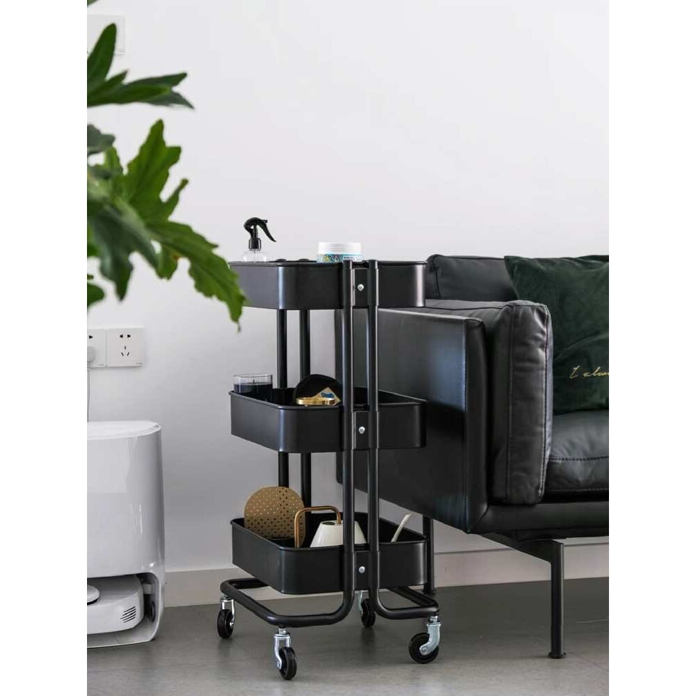 出口外贸厂家直发推车置物架厨房落地储物架浴室卫生间卧室收纳架