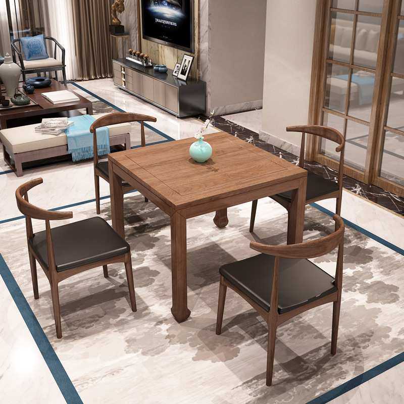 新中式八仙桌四方桌棋牌桌实木茶桌餐桌多功能方形掼蛋桌全实木,电子元器件市场,其它元器件,淘宝优惠券,粉丝福利购,淘宝优惠卷