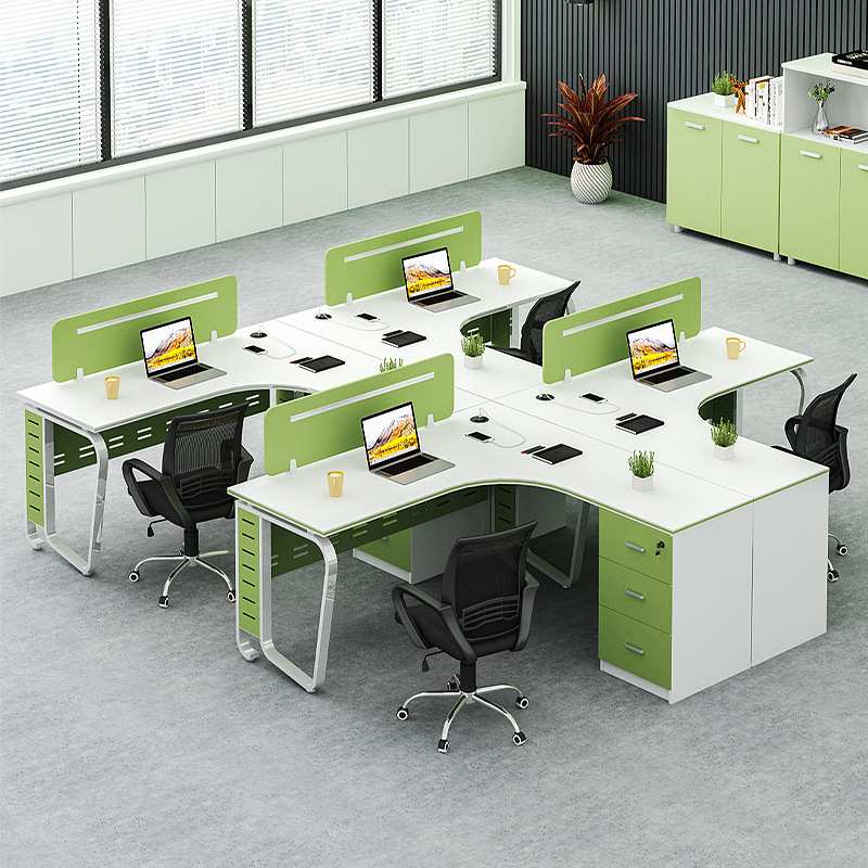 简约现代职员桌椅组合办公室员工24多人工位桌财务办公桌办公家具