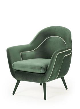 单人沙发椅墨绿色布艺休闲沙发椅单人椅后现代简约小美式沙发