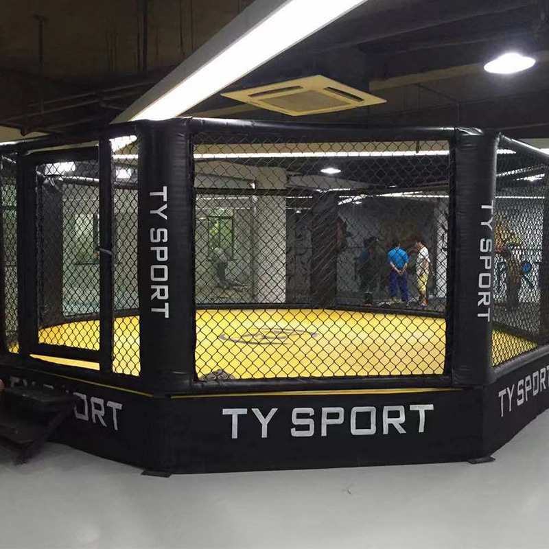 MMA比赛训练八角笼落地式擂台拳台自由搏击训练散打格斗八角笼
