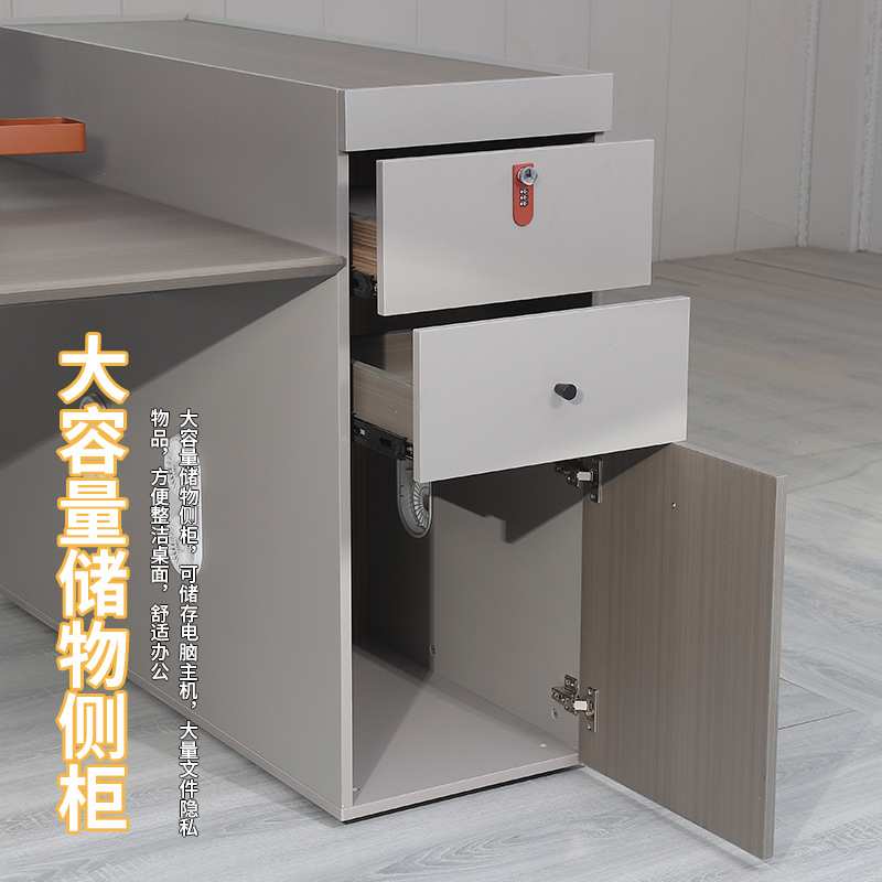 厂家直供职员办公桌椅组合屏风工位电脑简约桌对桌延伸自由组合