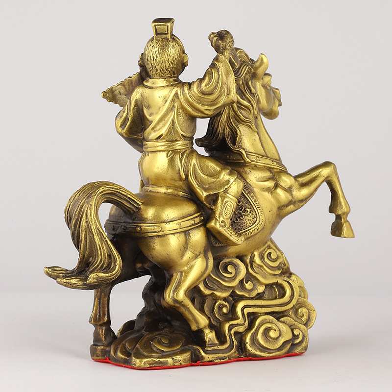 厂家 马上封侯摆件马上传令生肖猴铜器摆件