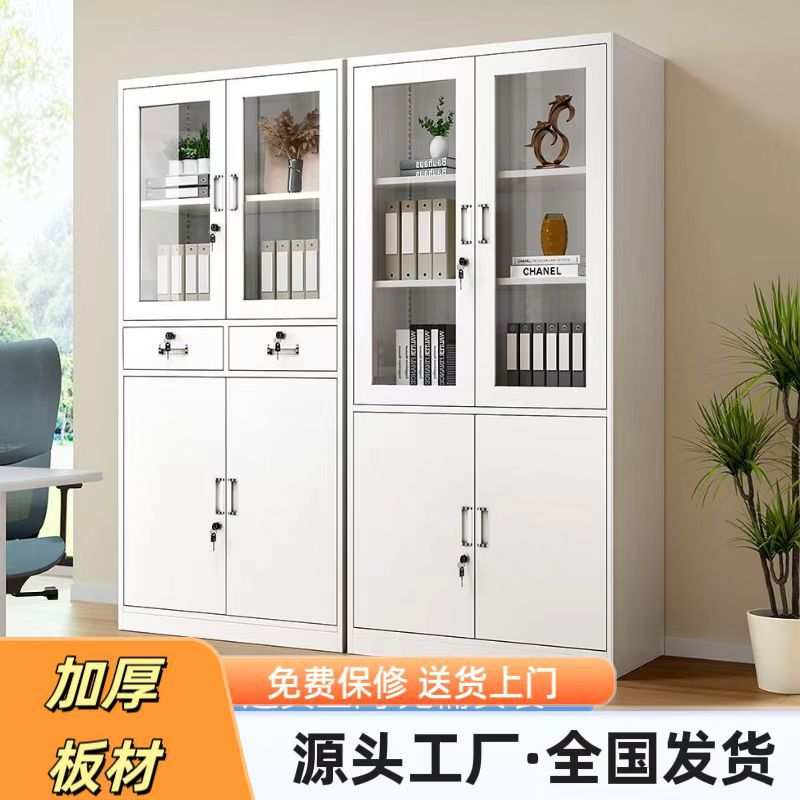 钢制储物柜家用档案柜文件柜钢制资料柜财务凭证办公室铁皮柜专用