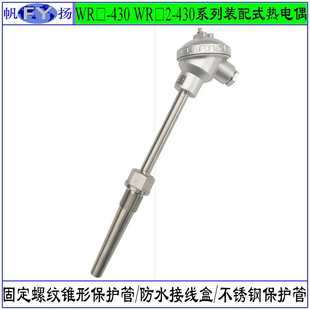 625 热电偶 WRNR 热套管式 电站专用热电偶化工专用 12B热电偶 WRN