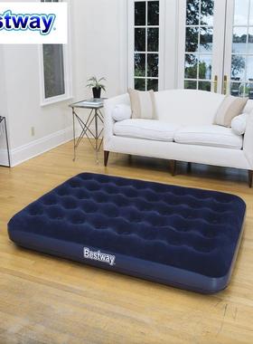 Bestway67004蜂窝立柱气垫床双人特大加厚植绒充气床垫户外便携床