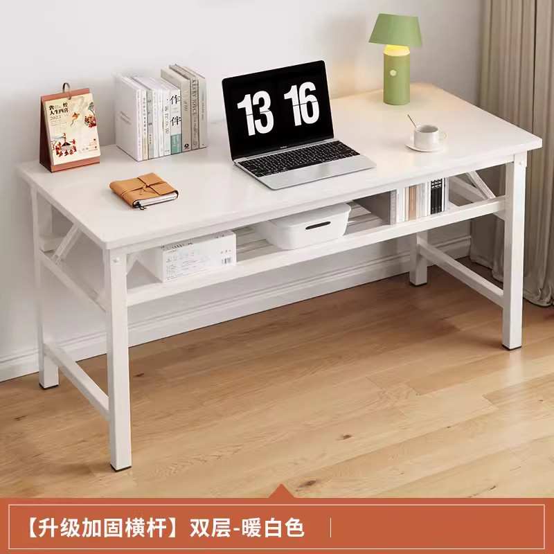 便携简易折叠桌长方形桌高颜值现代简约金属长条桌居家办公写字台